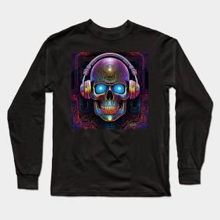 Groovy Cyber Skulls – Trippy Vibes 5 Long Sleeve T-Shirt